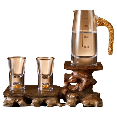 高档水晶玻璃分酒器白酒杯