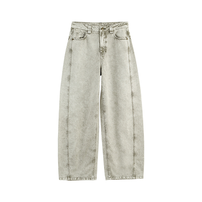 春季新款成衣染色洗水牛仔裤