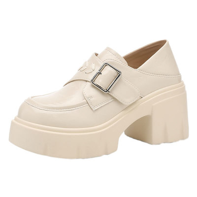 达芙妮英伦风乐福鞋女