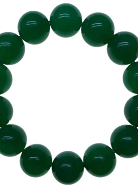 天然玛瑙玉髓绿手链老坑冰糯种阳绿手串男女