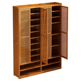 鞋架多层家用门口入户简易防尘非实木竹制多功能2025爆款楼道鞋柜