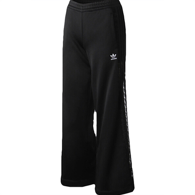 阔腿运动长裤阿迪达斯正品三叶草