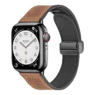 适用AppleWatch Ultra3表带苹果iwatch手表S11疯马纹皮S10硅胶磁吸S9真皮8男款S6高级感春夏SE女49mm创意腕带
