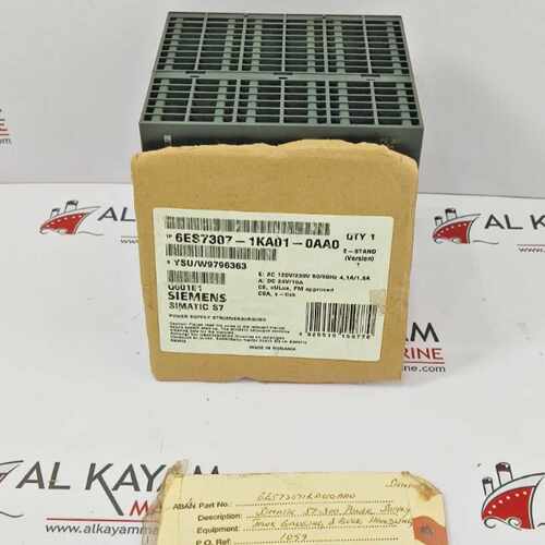SIEMENS SIMATIC S7 6ES7 307- 1KA01-0AA0 POWER SUPPLY  (FAST