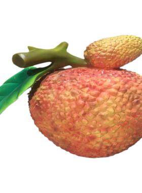 惠州田园玻璃钢荔枝雕塑水果店果园农庄荔枝卡通形象景观摆件定做