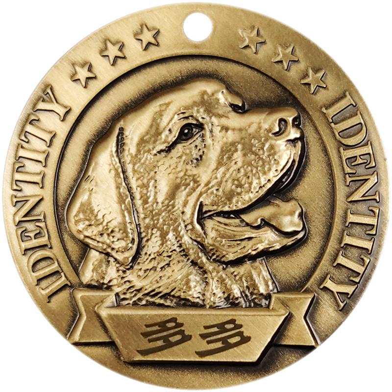狗牌定制項(xiàng)圈狗狗浮雕寵物掛牌吊牌刻字身份牌柴犬金毛掛墜項(xiàng)鏈