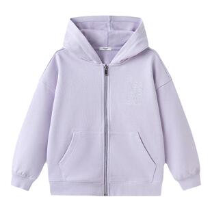 巴拉巴拉女童外套中大童宽松运动卫衣儿童连帽上衣春装新款童装潮