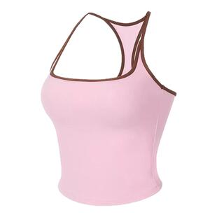 运动健身背心带胸垫夏季防震美背裸感普拉提训练瑜伽上衣瑜伽服