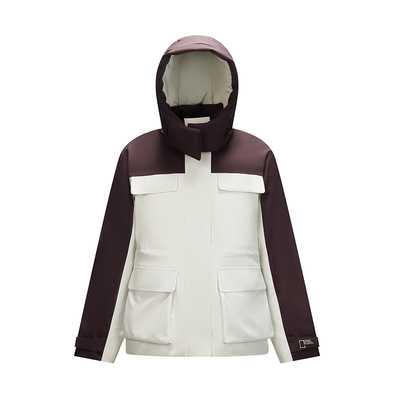 森马中国国家地理系列羽绒服女