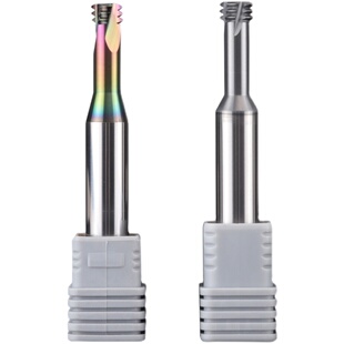 则川三牙螺纹铣刀合金M1.2 3 4 5 6 8 10CNC加工中心钨钢螺纹铣刀