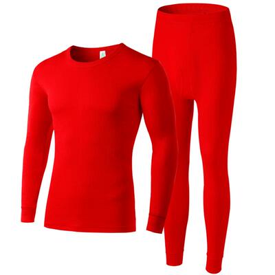 a＆bab圆领大红色基础t661内衣