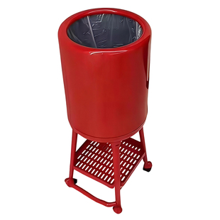 厨房专用垃圾桶家用高颜值带盖按压式带轮可移动大容量高脚免弯腰