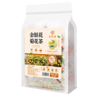 谯韵堂金银花菊花茶冰糖枸杞胎菊金银花凉茶包小包装下泡水喝的火