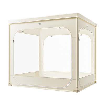 飞利浦新安怡婴幼儿防摔蚊帐专用床单A类全棉拉链全底兜护不移位