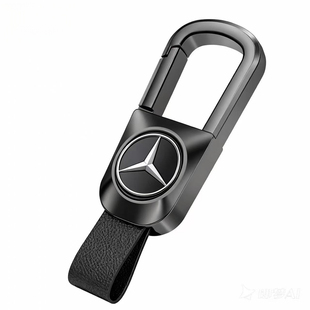 适用奥迪双面定制汽车钥匙扣a4l a6l a8l q5l a3 q3 q7真皮带挂链