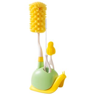 奶瓶刷清洗刷新生婴儿专用长柄涮子奶嘴刷子三合一海绵清洁刷套装