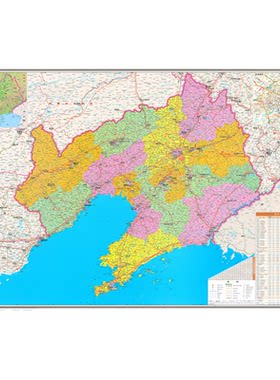 新版辽宁省地图高清挂图实木框装裱办公室沈阳大连铁岭市区县定制