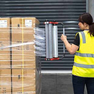 外贸版 手动拉缠绕膜机缠绕机膜器可加工定制 预拉型30%手动裹包机