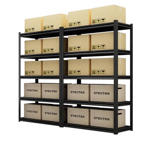 仓库货架多层储物架仓储家用阳台落地置物架快递展示架角钢铁架子