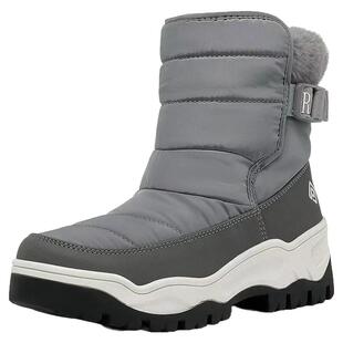 女士冬季严寒雪地靴防水防滑厚底中帮休闲鞋加毛加厚运动鞋女鞋