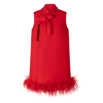 XIAOLI筱李双面尼马甲连衣裙