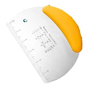 不锈钢切面刀刮板不粘刮刀带刻度面粉家用蛋糕馒头手擀面烘焙工具