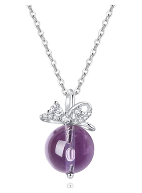 [天然紫水晶|纯银]高级感项链