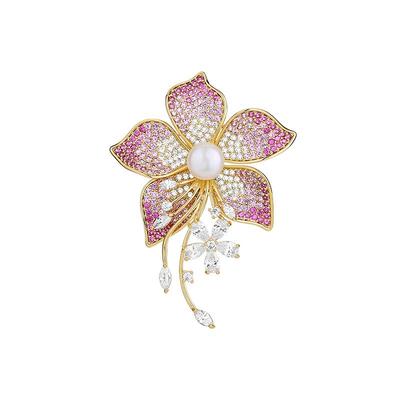 Abenheart丹麦荷花莲花胸针胸花