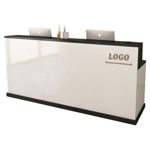 吧台收银台店铺小型现代简约柜台商用服装店美容院公司前台接待台