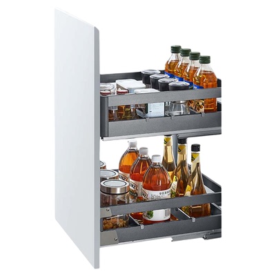 悍高L系厨房橱柜304不锈钢调味篮