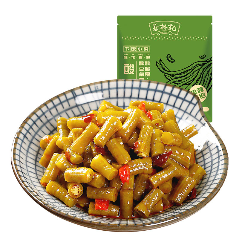 蔡林记酸豆角小包装咸菜热干面调料拌面泡菜酸豇豆红油下饭菜即食