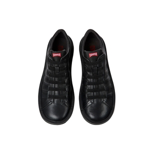 Camper看步男鞋Beetle 棕色商务平底休闲鞋牛皮轻便软底通勤皮鞋