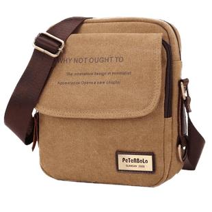 男士帆布包单肩包 韩版休闲 帆布男包 商务斜挎包小跨包背包