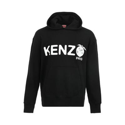 【自营】KENZO新品男士棉质logo印花宽松休闲百搭套头连帽卫衣