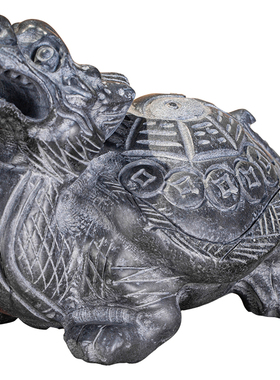 泰山青石龙龟八卦招财