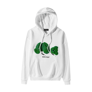 包邮秋冬可爱青春植绒断头熊bear薄款男女情侣连帽宽卫衣oversize