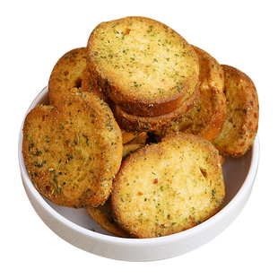 早餐代餐零食蒜香法棍切片烤面包片面包干烤馍片非油炸食品非膨化