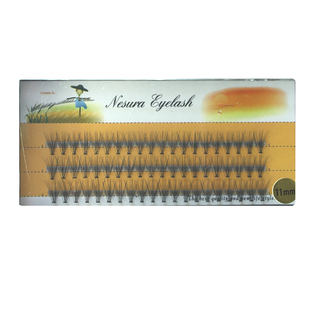 0.05柔软朵毛 自己嫁接睫毛种植 浓密稻草人分段交叉款单株假睫毛