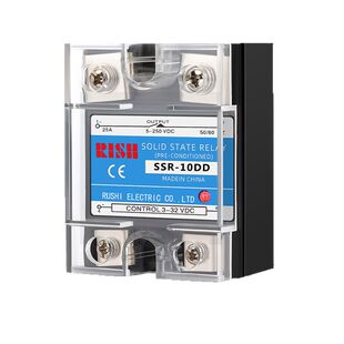 单相固态继电器24v直流控交流220vSSR-10DA25A40DA小型固态继电器
