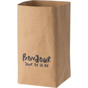 霜山牛皮纸袋环保可水洗ins风厨房冰箱收纳袋防水食品袋花盆