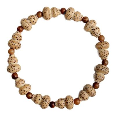 天然星月菩提葫芦黄金籽库克圆珠文玩新中式手串手链