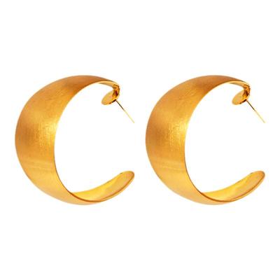 ZLOMJ银针拉丝耳环大号