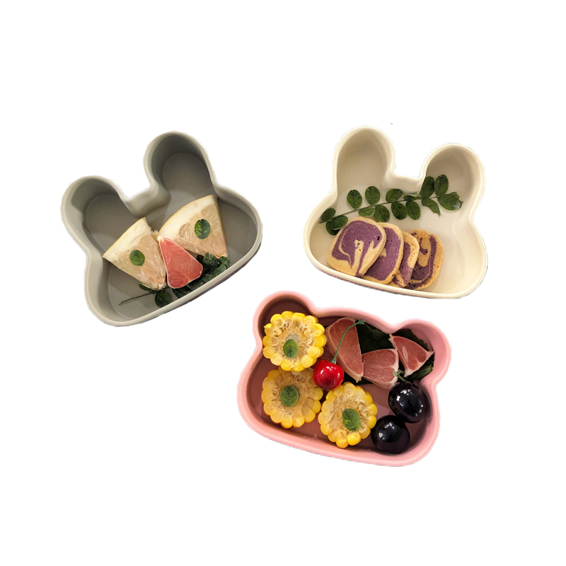 A5材料宝宝碗儿童餐厅幼儿园卡通兔子碗小熊碗深碗辅食碗400ml