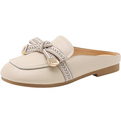 大东日常方跟穆勒鞋蝴蝶结