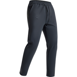 SOSOLEMON纯色百搭春秋长裤男运动通勤跑步系带SLIMFIT修身版型