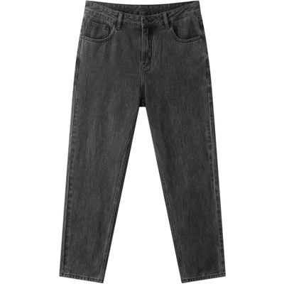 gxg.jeans男装 黑灰复古水洗宽松锥形时尚牛仔长裤男 25年春新品