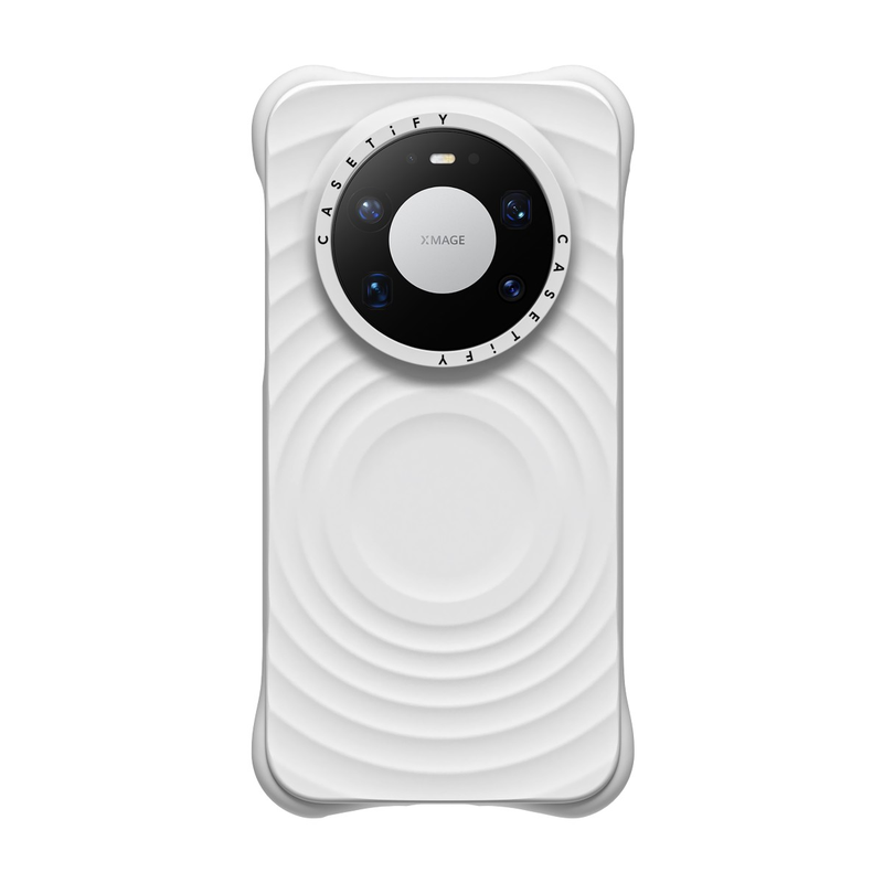 潮CASETiFY白色波漾壳Mate80系列
