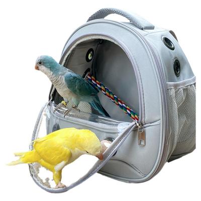 鹦鹉外出双肩包小太阳玄凤牡丹虎皮透明便携鸟笼仓鼠兔子幼猫猫包
