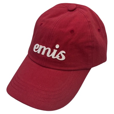 emis帽子贴布手写体棒球帽黑色女防晒秋冬大头围宽帽檐大脸显脸小