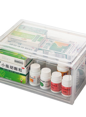 药箱收纳柜家庭装大容量药品置物架药物收纳盒家用老年人常用药箱